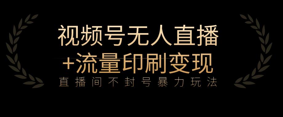 首发视频号不封号无人直播暴利玩法+流量印刷机变现，日入1000+-秦汉日记