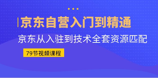 京东自营入门到精通：全面解析京东从入驻到技术资源的全套匹配-秦汉日记