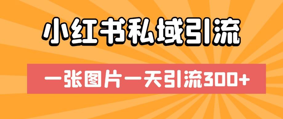 小红书私域引流秘籍！一张图片一天带来300流量！-秦汉日记