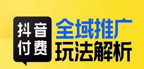 抖音付费全域推广：抓住平台红利，小付费撬动大流量【揭秘玩法】-秦汉日记