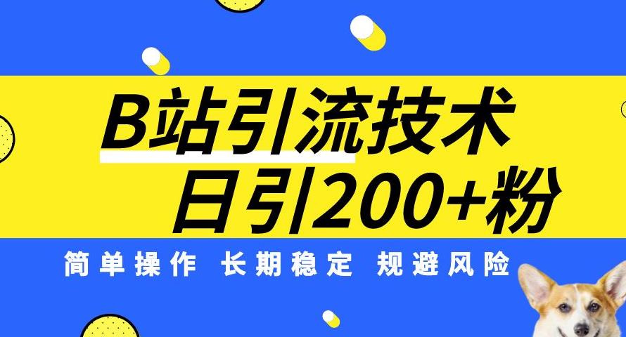 B站引流技术：每天引流200精准粉，简单操作，长期稳定，规避风险-秦汉日记