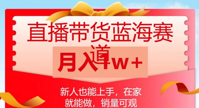 直播带货蓝海赛道，新人也能上手，在家就能做，销量可观，月入1W-秦汉日记