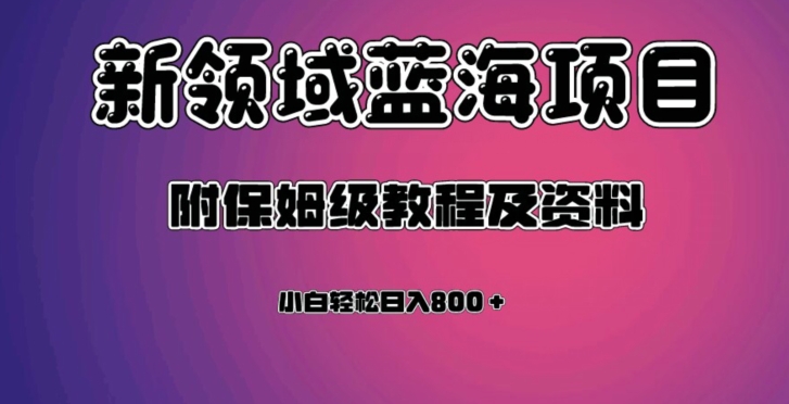 虚拟资源蓝海领域新项目，轻松日入800＋，附保姆级教程及资料-秦汉日记