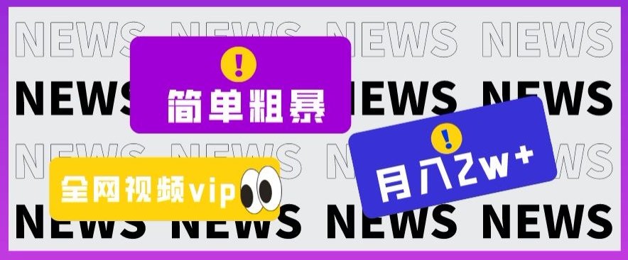 零成本高回报！揭秘全网视频VIP掘金项目，月入2万+-秦汉日记