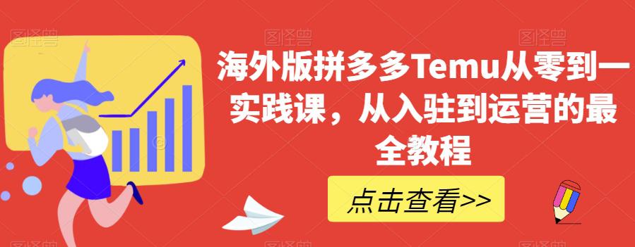 海外版拼多多TEMU从零到一实践课，从入驻到运营的最全教程-秦汉日记