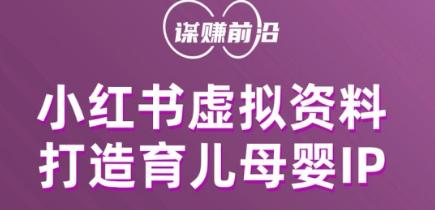 小红书虚拟资料项目，打造育儿母婴IP，多种变现方式-秦汉日记