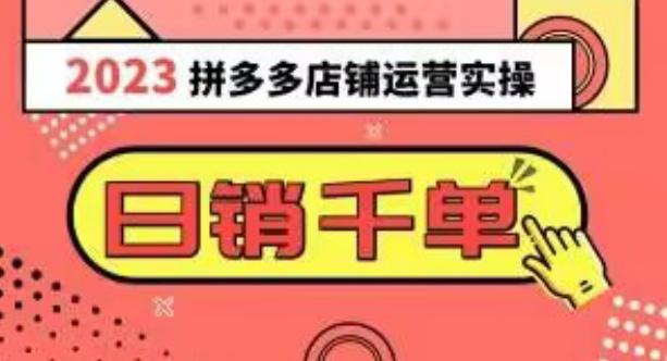 2023拼多多运营实操揭秘：每天30分钟日销1000，爆款选品技巧大全-秦汉日记