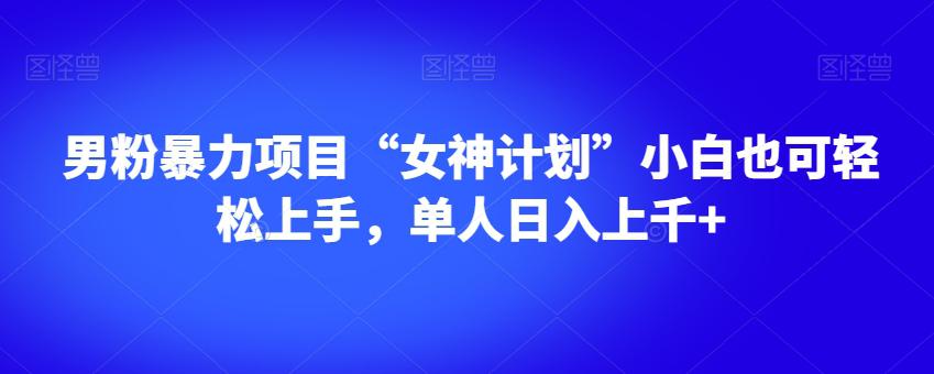 男粉暴利项目“女神计划”小白可轻松上手，单人日入上千+【揭秘】-秦汉日记