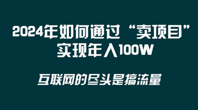 2024年如何通过“卖项目”实现年入100W-秦汉日记