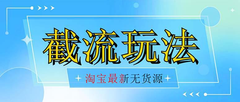 首发价值2980最新淘宝无货源自然流超低成本 截流玩法日入300+-秦汉日记