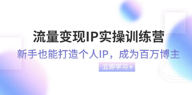 流量变现训练营-IP实操课程：新手也能打造个人IP，速成百万博主-秦汉日记