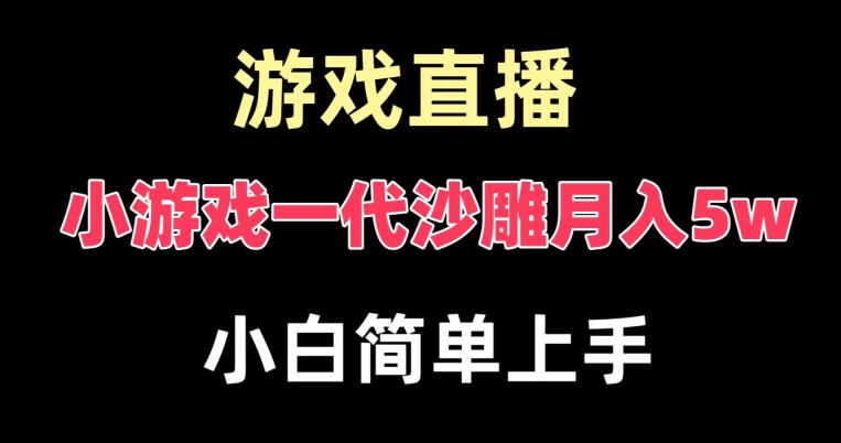 玩小游戏一代沙雕月入5W，爆裂变现，快速拿结果，保姆式教学-秦汉日记