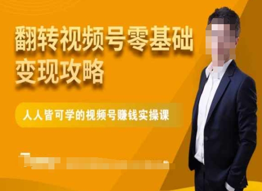 零基础变现攻略：人人皆可学微信视频号实操课程-秦汉日记