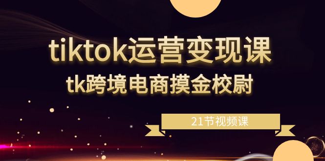 tiktok运营变现教程，tk跨境电商摸金校尉（21节视频课）-秦汉日记