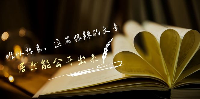 某付费文章《难以 想象，这篇狠辣的文章，居然能公开出来》-秦汉日记