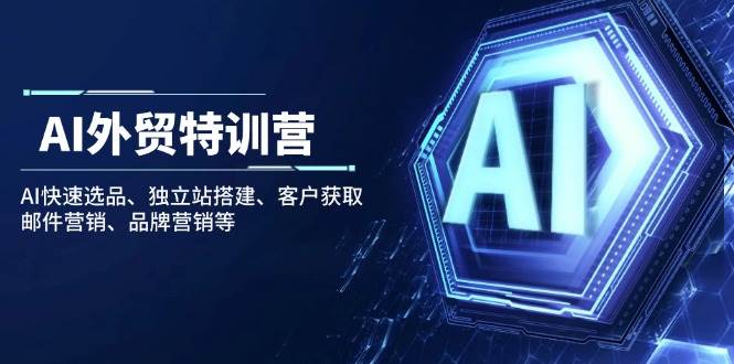AI外贸特训营 高效选品 搭建独立站 客户营销一步到位-秦汉日记