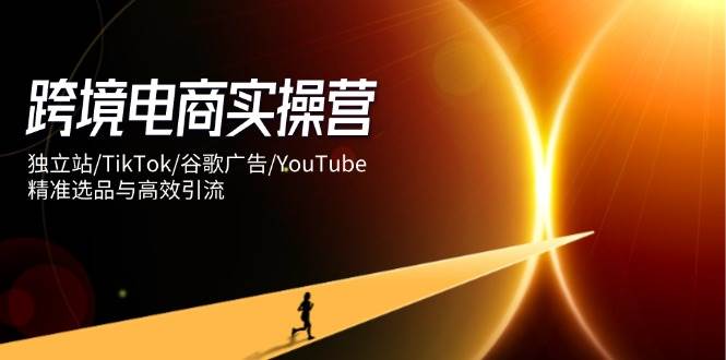 跨境电商实操营 独立站 TikTok 谷歌广告 YouTube 选品引流一网打尽